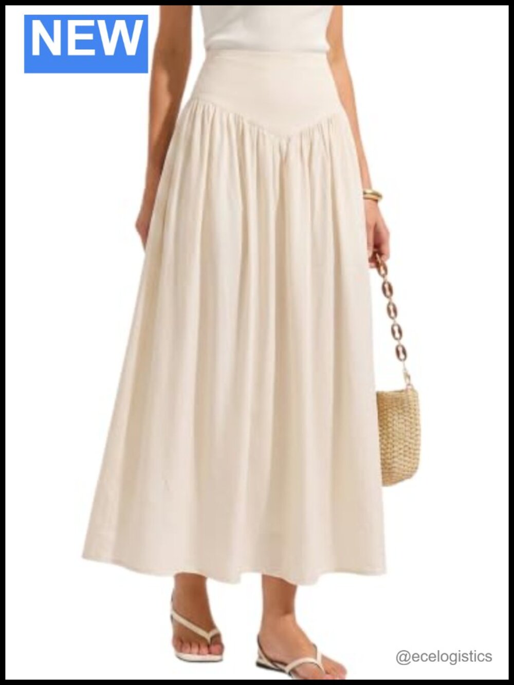 Fully Lined Maxi Skirt with Pockets Flowy Boho Vintage Drop Waist Long Skirt